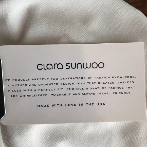 NWT Clara Sun Woo Mid Length V-Neck Tank - Ivory, size XL - Picture 3 of 7